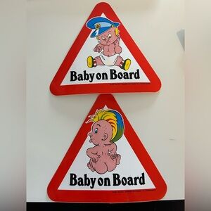 Vintage Baby on Board Signs (1991) – Interduct, Holland